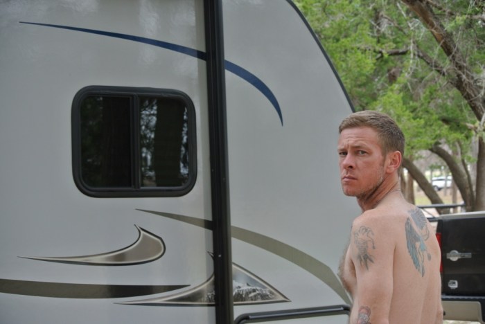 Jamie enjoying warm weather in Waco.